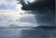 Approaching Thunderstorm on the Hudson River Bierstadt
